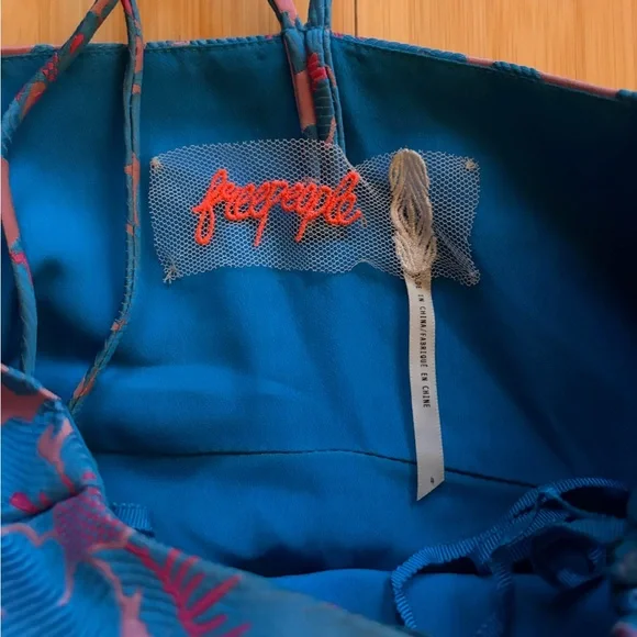 FreePeople Queen of Hearts Mini Dress in blue and pink size 4 - Picture 3 of 3